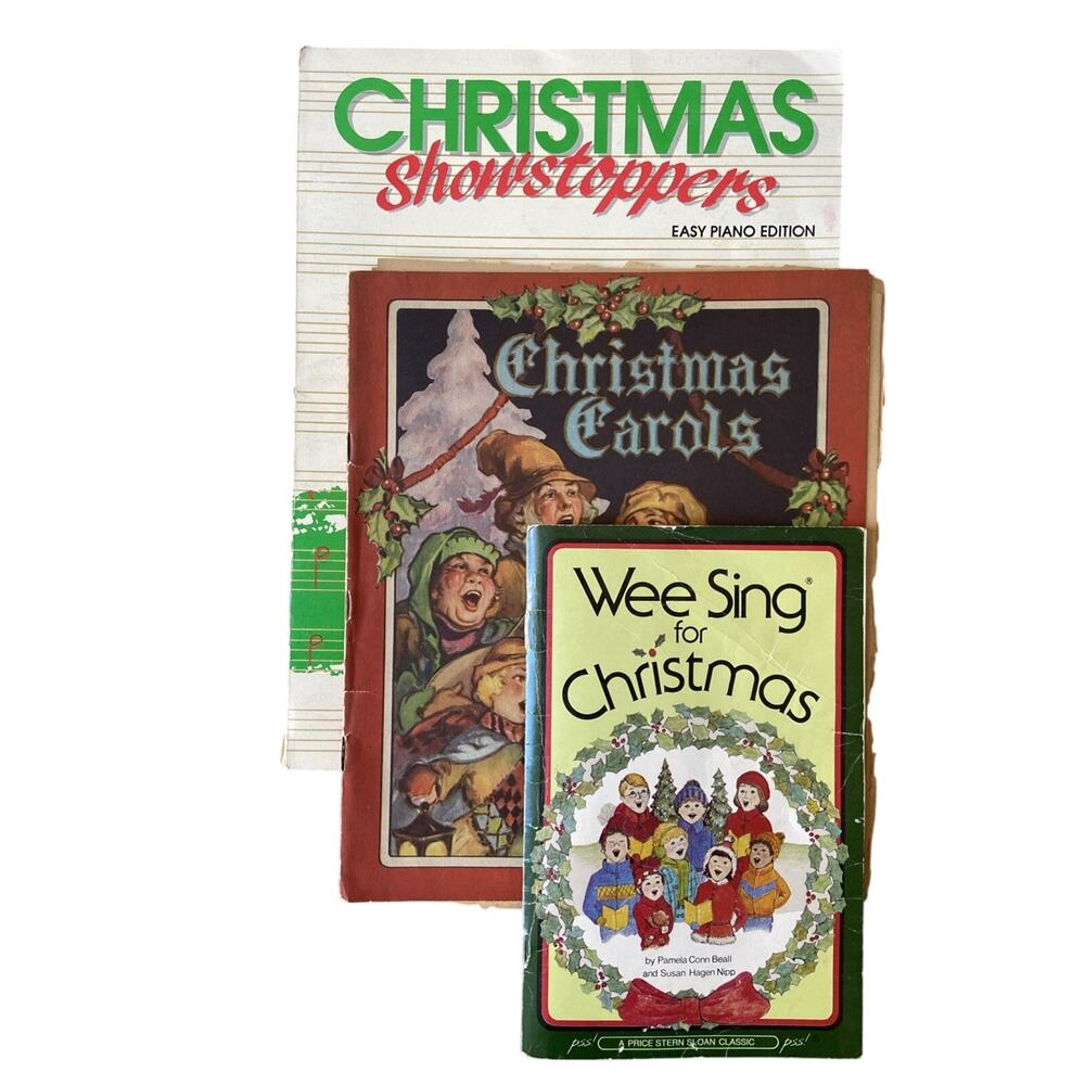 Christmas Holiday Piano Sheet Music Books | Mixed Lot 3 Vintage